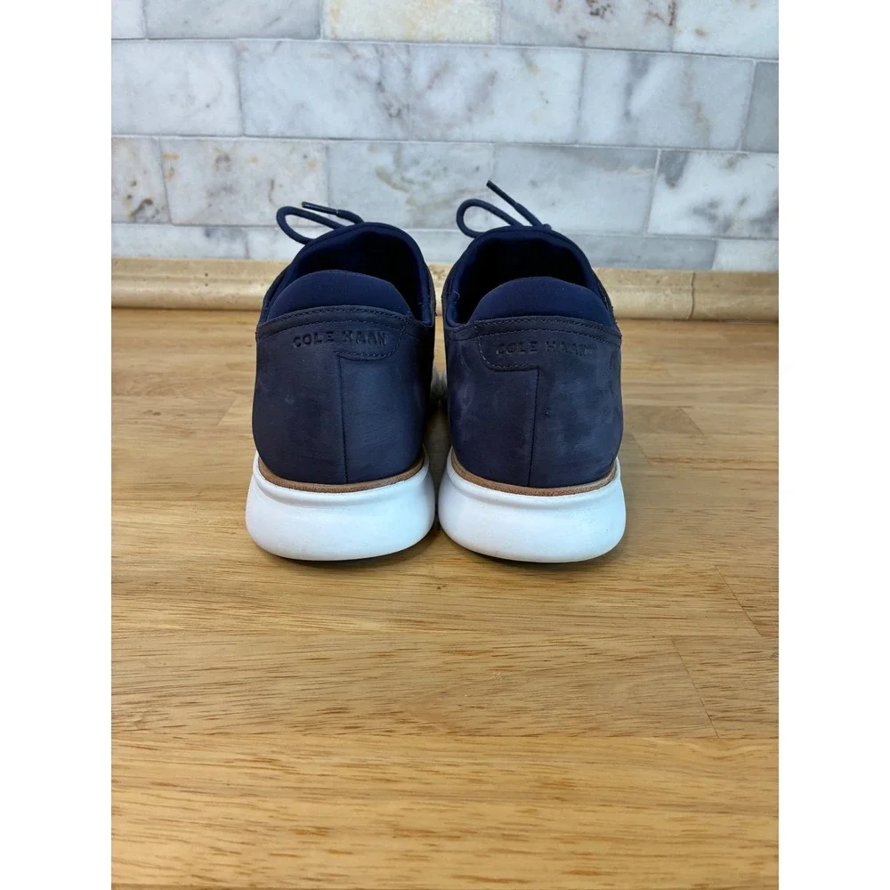 Cole Haan‎ 2.0 ZeroGrand Laser Wing Oxford Mens 10.5 Blue Nubuck Dress Sneakers